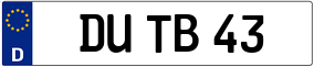 Trailer License Plate